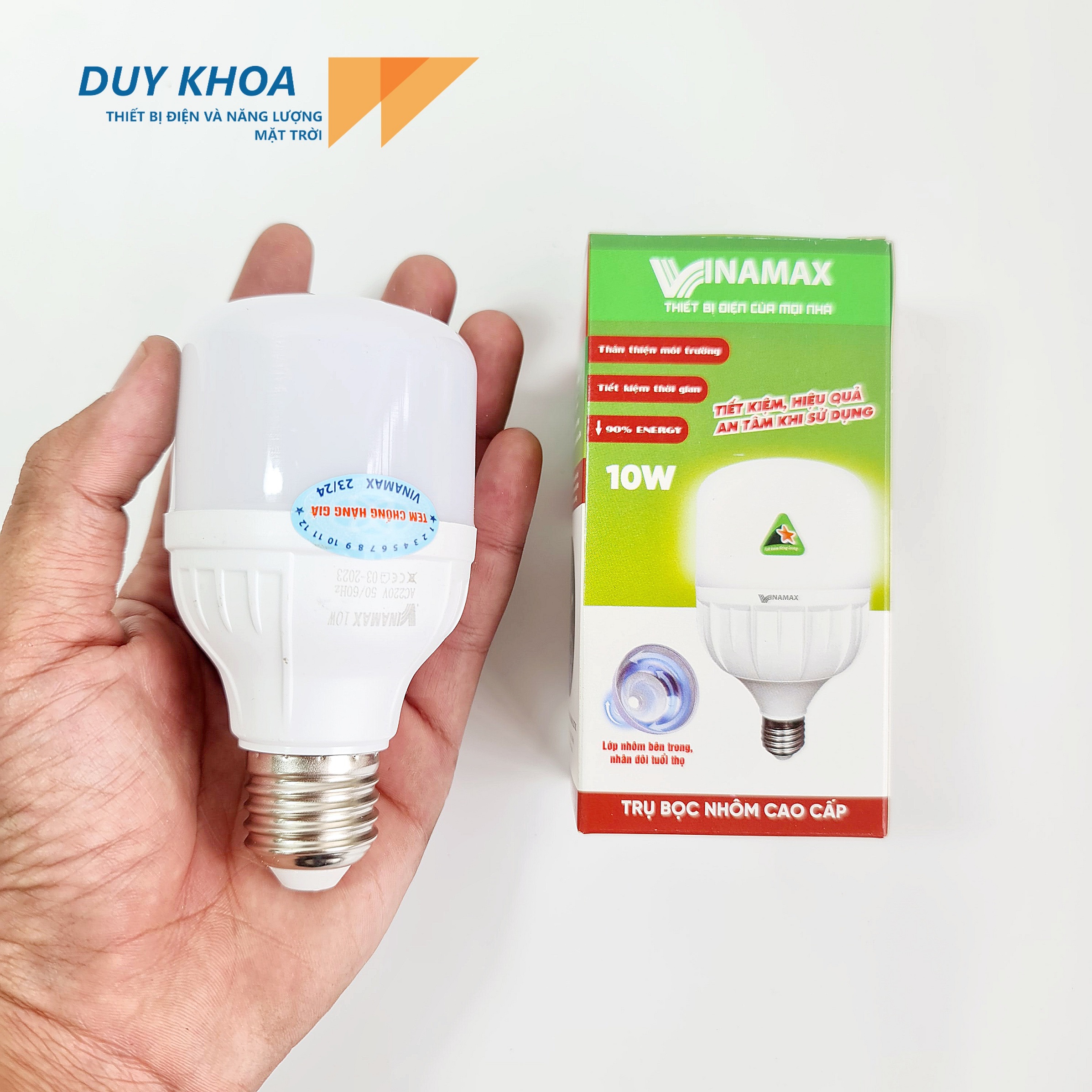 Đèn Bulb trụ nhựa bọc nhôm VINAMAX - Ảnh 4