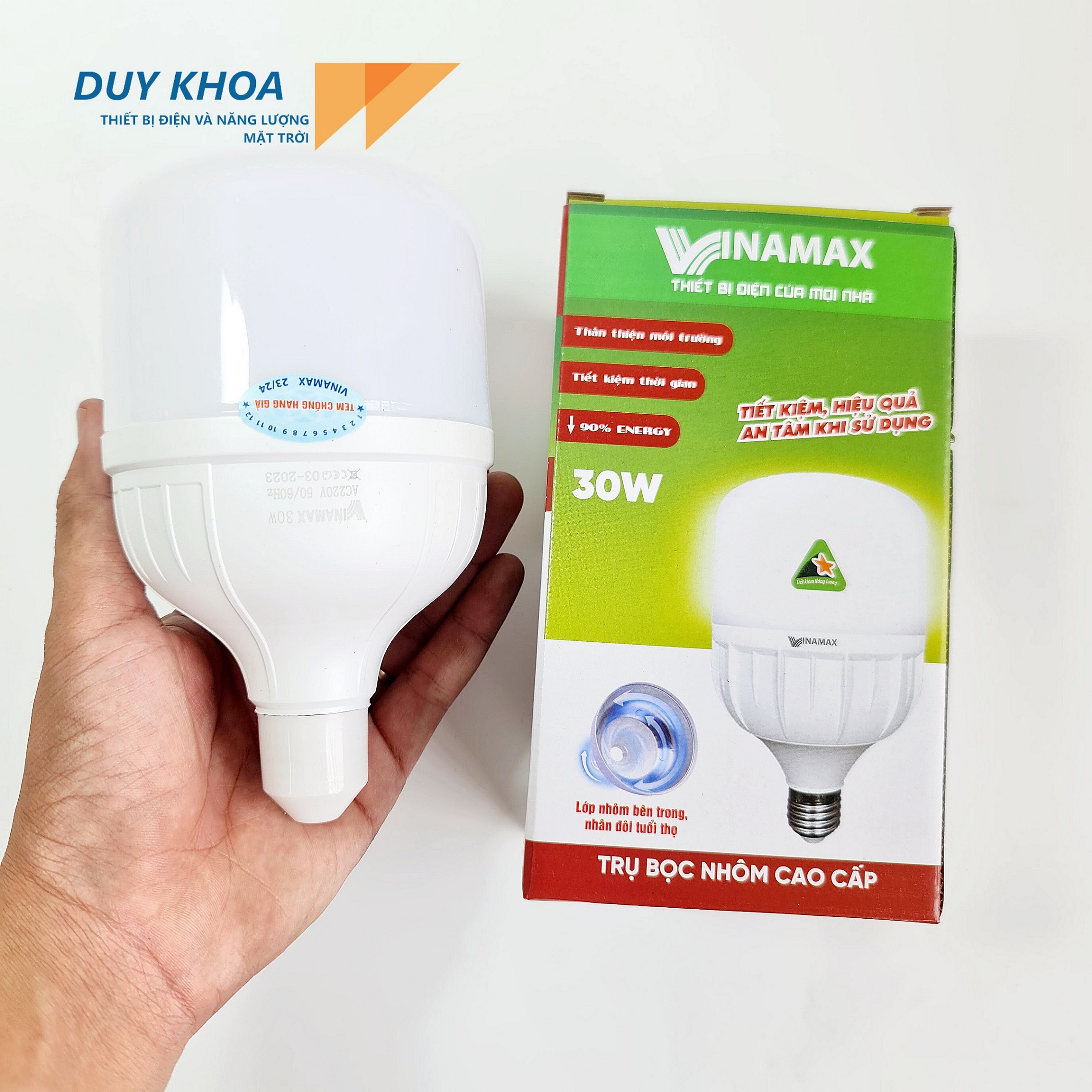 Đèn Bulb trụ nhựa bọc nhôm VINAMAX - Ảnh 6