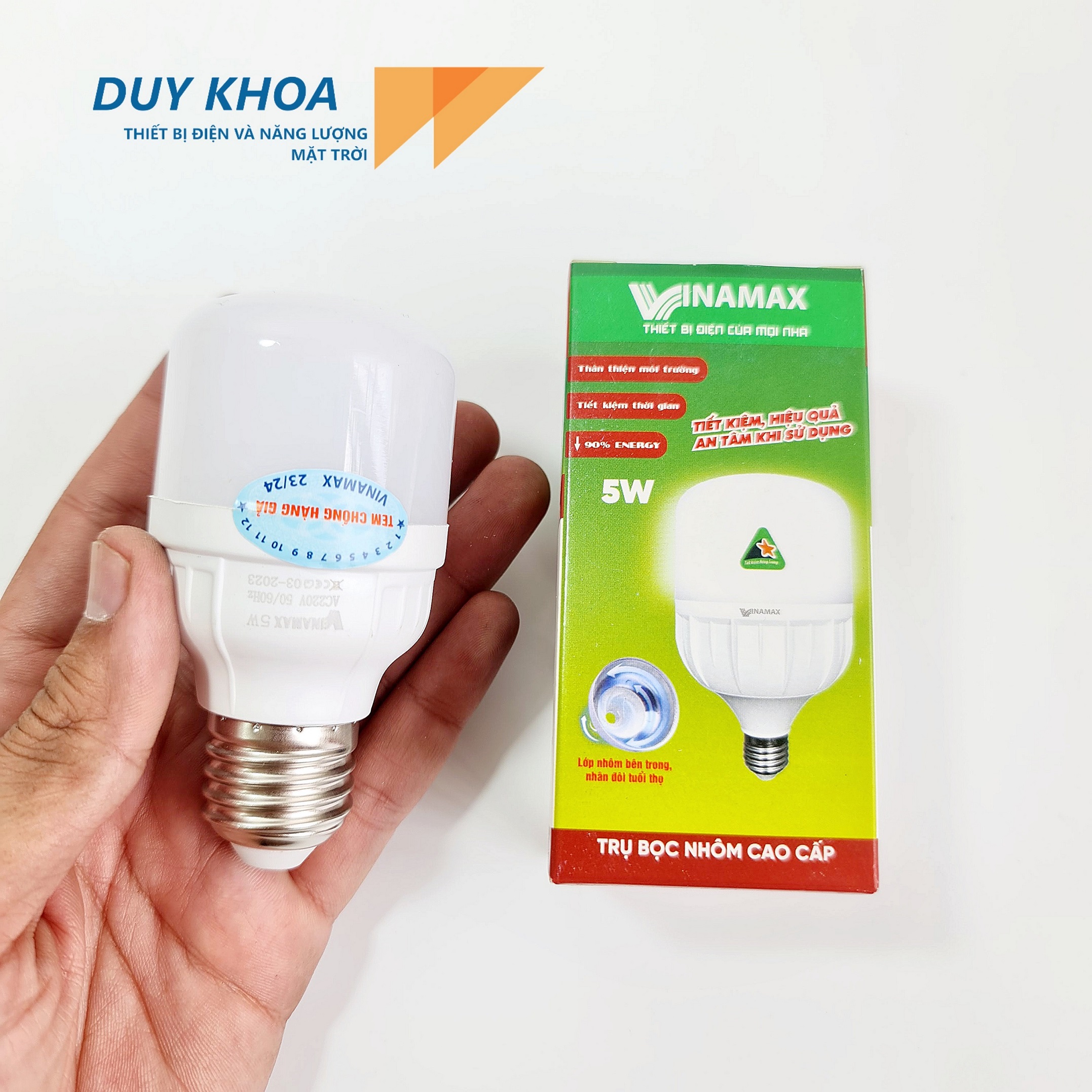 Đèn Bulb trụ nhựa bọc nhôm VINAMAX - Ảnh 2