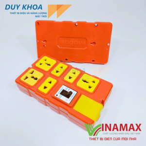Ổ cắm điện 6 lỗ lõi sứ CB30A Vinamax V2 – Mẫu mới cải tiến | Nồi lẩu, bếp từ, sạc xe điện
