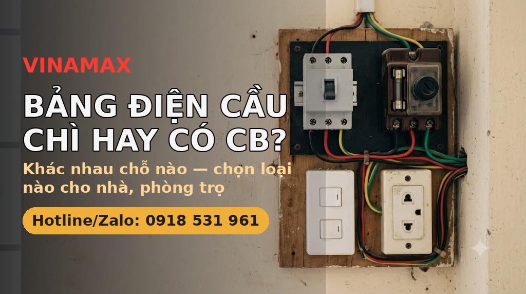 Bảng điện cầu chì và bảng điện có CB