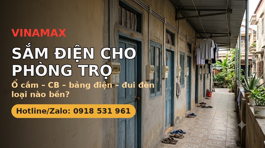 Sắm điện cho phòng trọ cho thuê