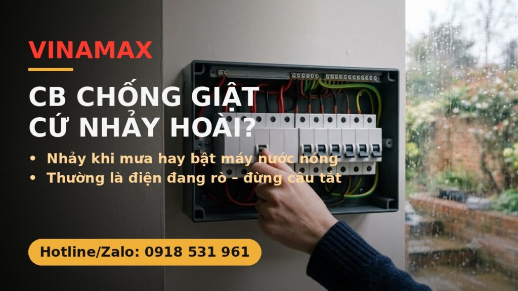CB chống giật cứ nhảy hoài - VINAMAX