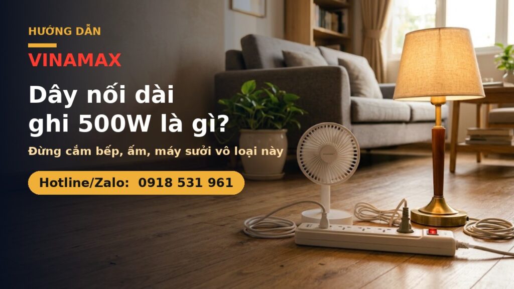 Cap noi dai ghi 500W VINAMAX