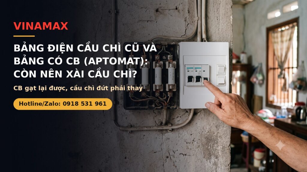 Bảng điện cầu chì và bảng có CB aptomat - VINAMAX